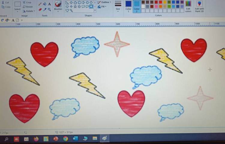 نحوه کشیدن اشکال هندسی و رنگ آمیزی آن ها