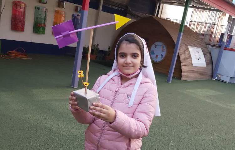 نشان دادن جهت باد با بادنما