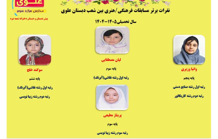 نفرات برتر مسابقات بین شعب 3