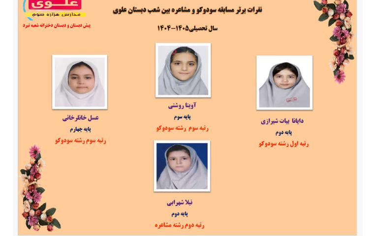 نفرات برتر مسابقات 1
