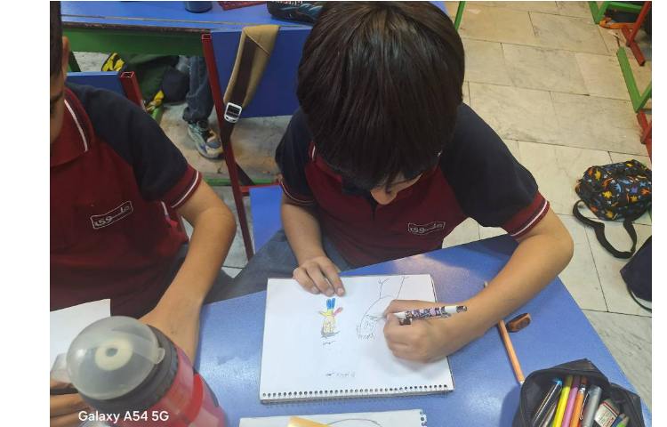 نقاشی آزاد پایه سوم 4