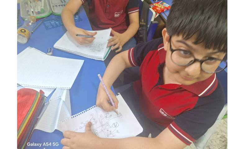 نقاشی آزاد پایه سوم 6