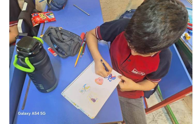 نقاشی آزاد پایه سوم 8