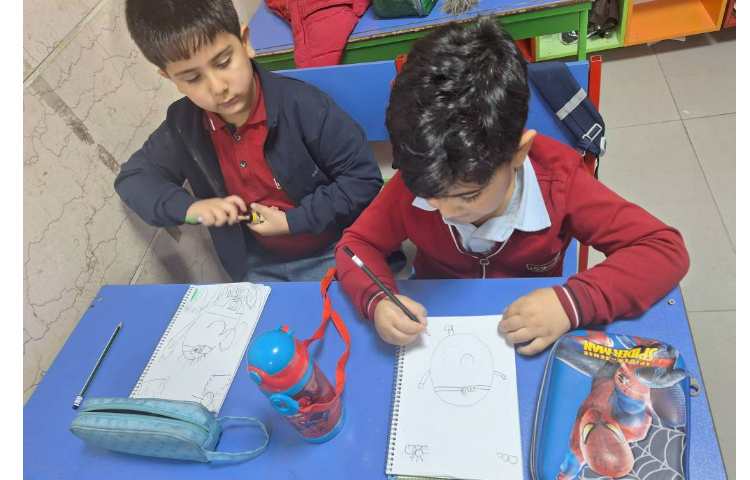 نقاشی : آموزش مینیمم پایه پیش دبستان 4