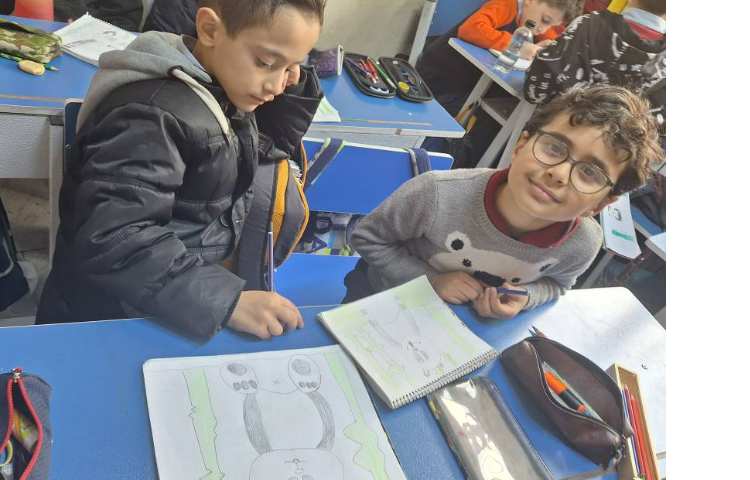 نقاشی : آموزش نقاشی خرس پاندا،پایه دوم 3