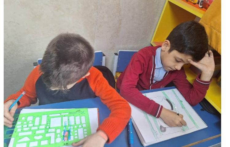 نقاشی : آموزش نقاشی خرس پاندا،پایه دوم 4