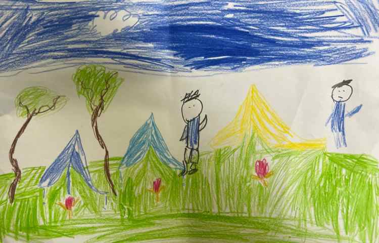 نقاشی ازاردوی جنگلی 1