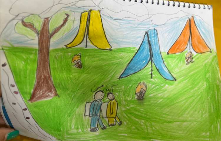 نقاشی ازاردوی جنگلی 3