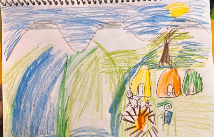 نقاشی ازاردوی جنگلی 4