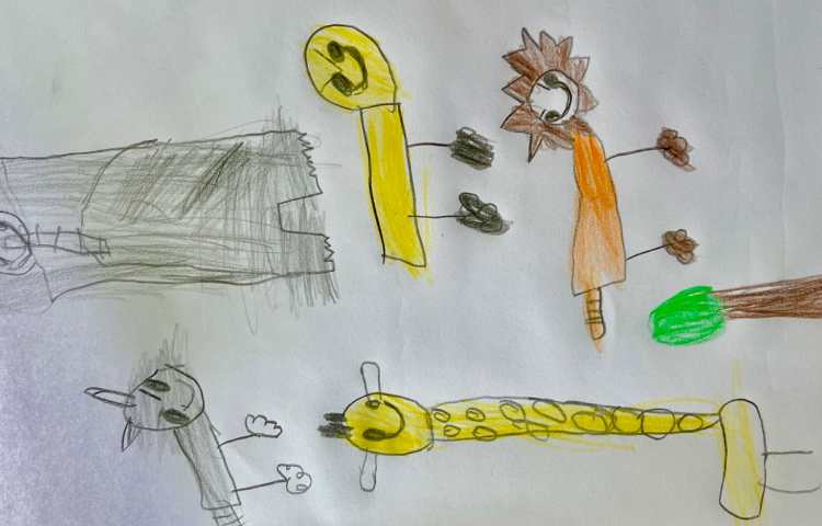 نقاشی ازباغ وحش 6