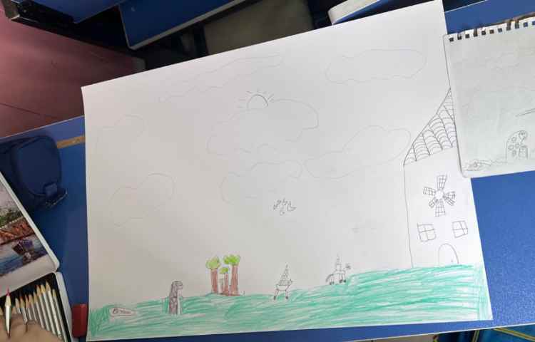 نقاشی از داستان خوانده شده