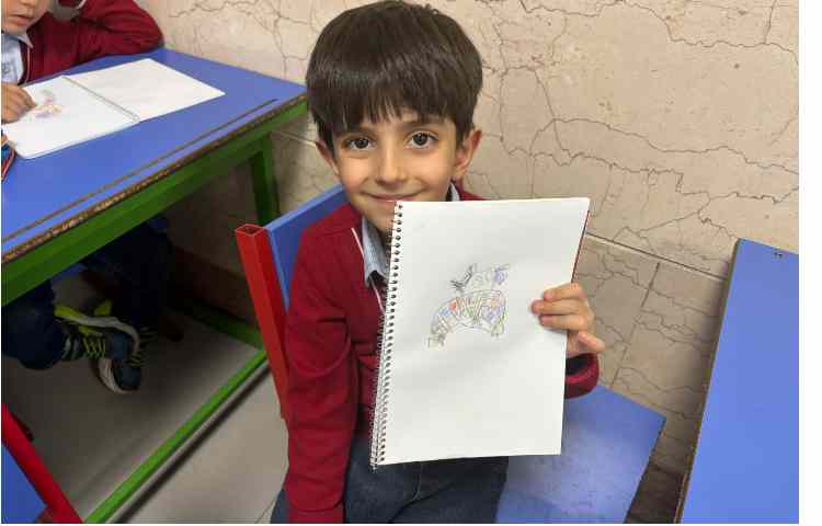 نقاشی المر و فیل های جنگل 2