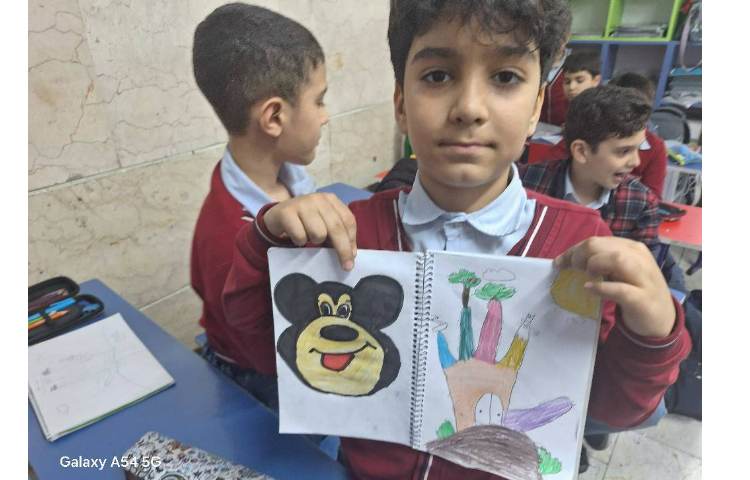 نقاشی انگشتی پایه دوم