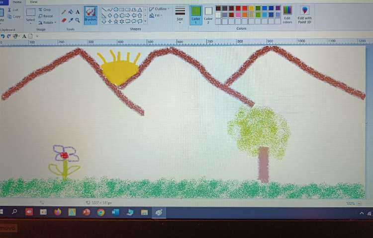 نقاشی با انواع قلموها در نرم افزار نقاشی 1