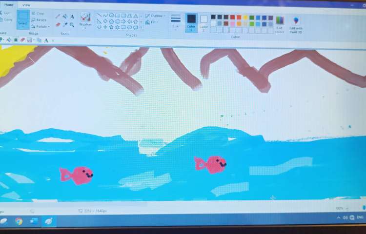 نقاشی با انواع قلموها در نرم افزار نقاشی 1