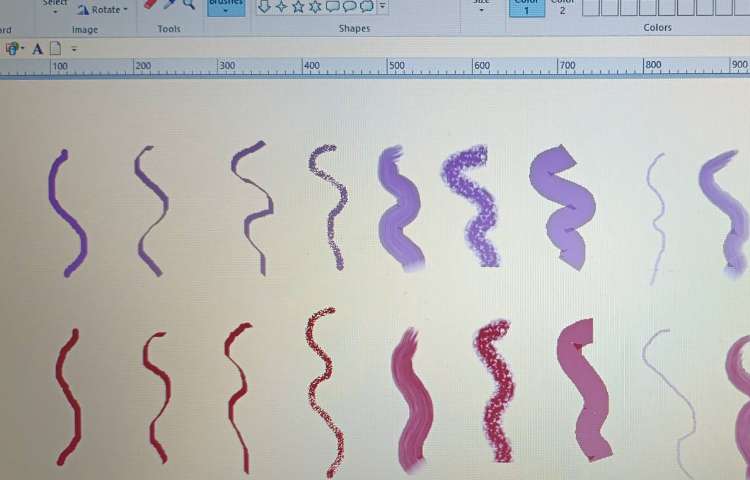 نقاشی با انواع قلموها در نرم افزار نقاشی 3