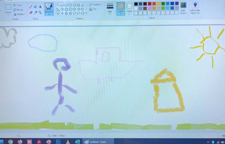 نقاشی با انواع قلموها در نرم افزار نقاشی 4