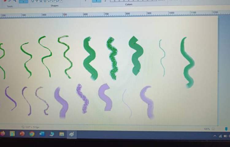 نقاشی با انواع قلموها در نرم افزار نقاشی