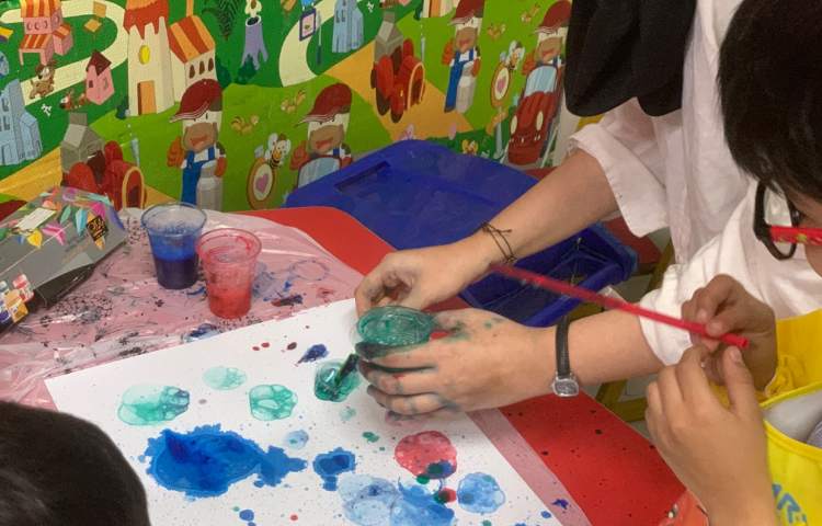 نقاشی با حباب 1