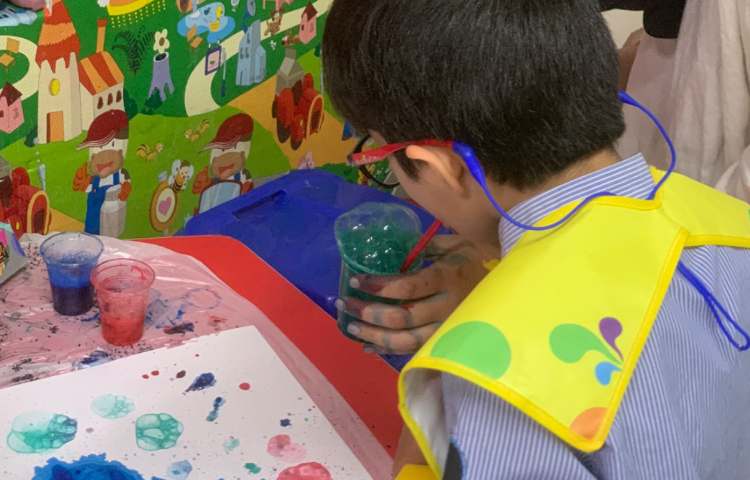 نقاشی با حباب 2