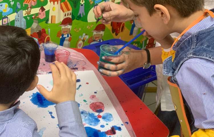 نقاشی با حباب