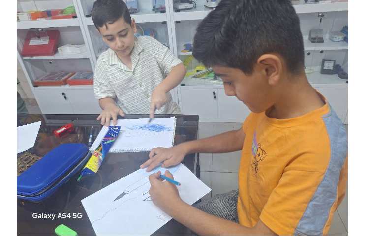 نقاشی با دست مخالف 9