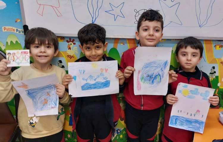 نقاشی با موضوع آکواریوم 2