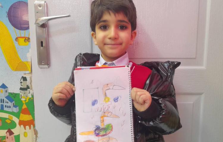 نقاشی با موضوع پرندگان 4