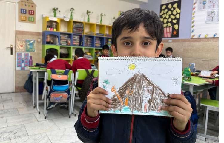 نقاشی ببر پایه اول خانم حسینی 4