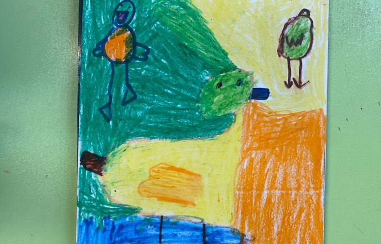 :نقاشی جوجه اردک از جهت‌های مختلف 3