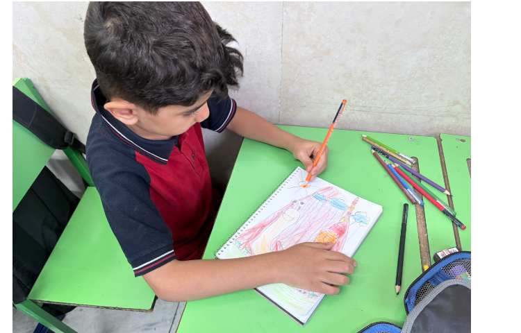 نقاشی حلزون پایه اول خانم صبری 3
