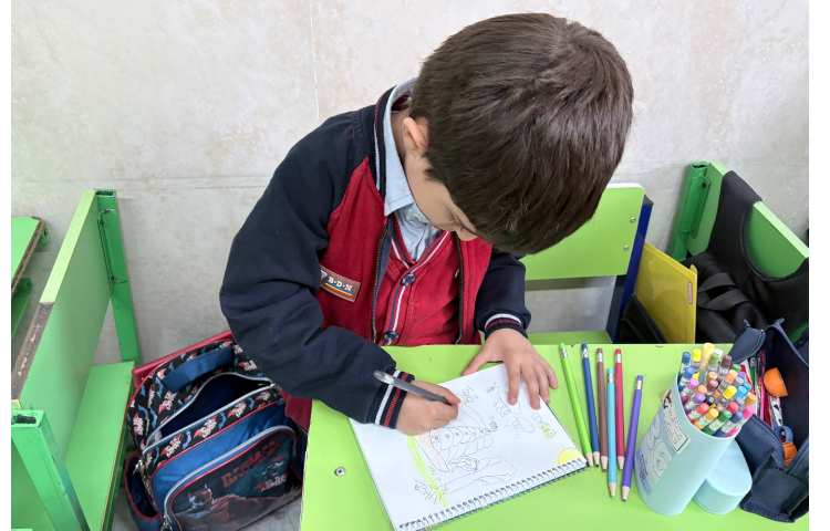 نقاشی حلزون پایه اول خانم صبری 4