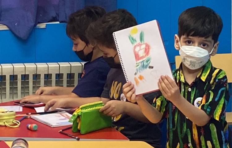 :نقاشی خرگوش و هویج، کلاس شاپرک 6