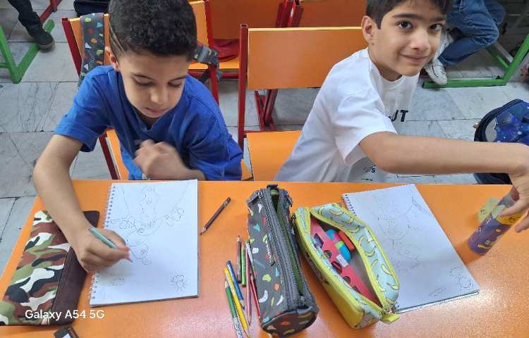 نقاشی خطوط نیم دایره 1