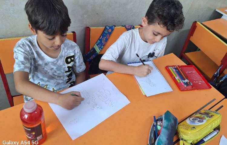 نقاشی خطوط نیم دایره 3