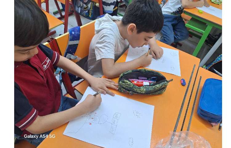 نقاشی خطوط نیم دایره 5