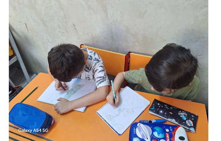 نقاشی خطوط نیم دایره 6