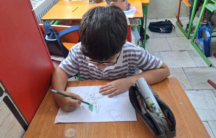 نقاشی خطوط نیم دایره