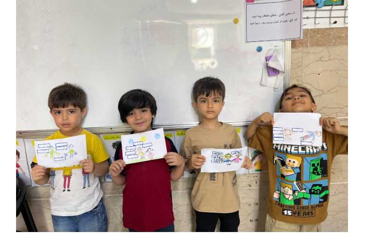 نقاشی خلاق حواس پنج گانه