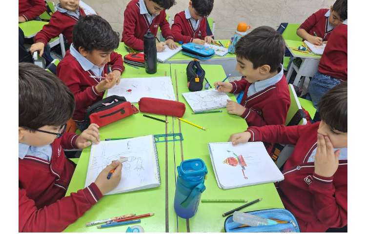 نقاشی دلقک کلاس اول خانم حسینی 3