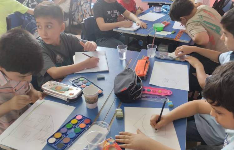 نقاشی سه بعدی خانه