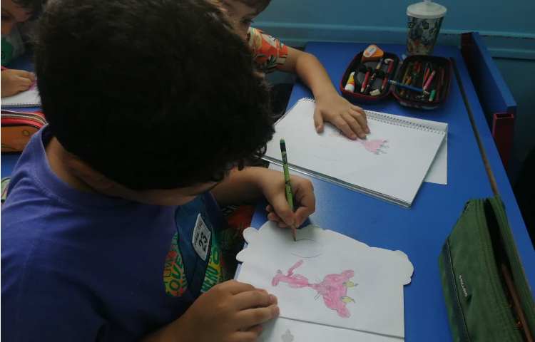 نقاشی شخصیت های کارتونی (پلنگ صورتی) 1