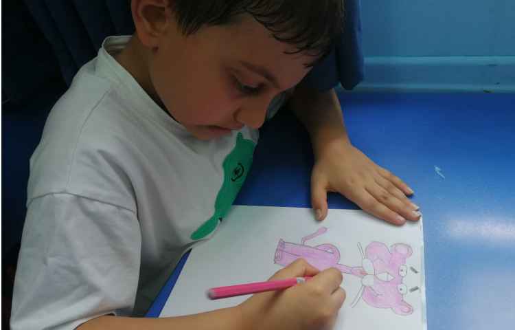 نقاشی شخصیت های کارتونی (پلنگ صورتی) 3