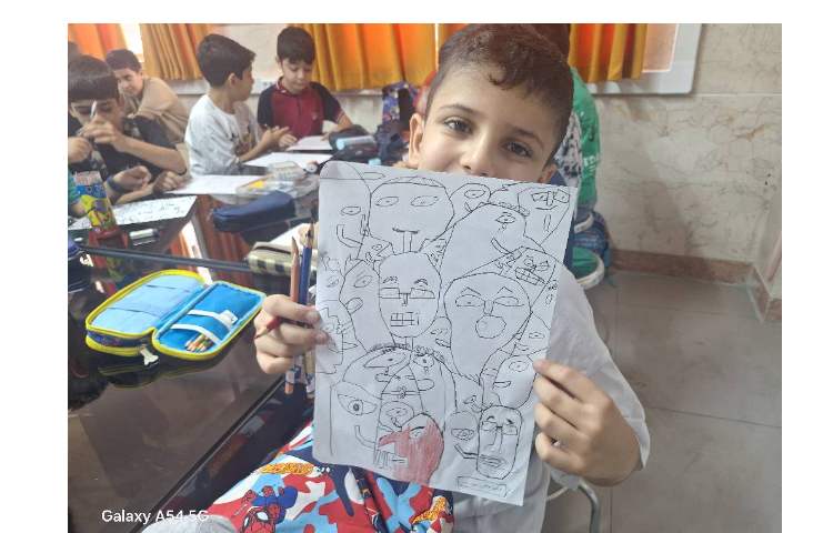 نقاشی طرح کوبیسم پایه چهارم 11