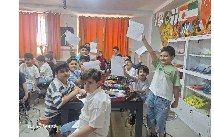 نقاشی طرح کوبیسم پایه چهارم 7