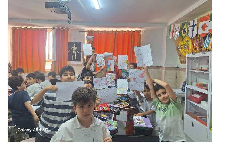 نقاشی طرح کوبیسم پایه چهارم 8