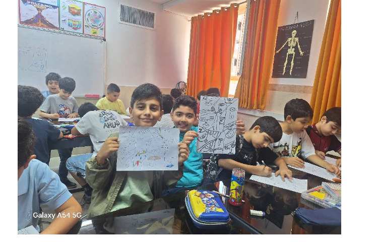 نقاشی طرح کوبیسم پایه چهارم 9