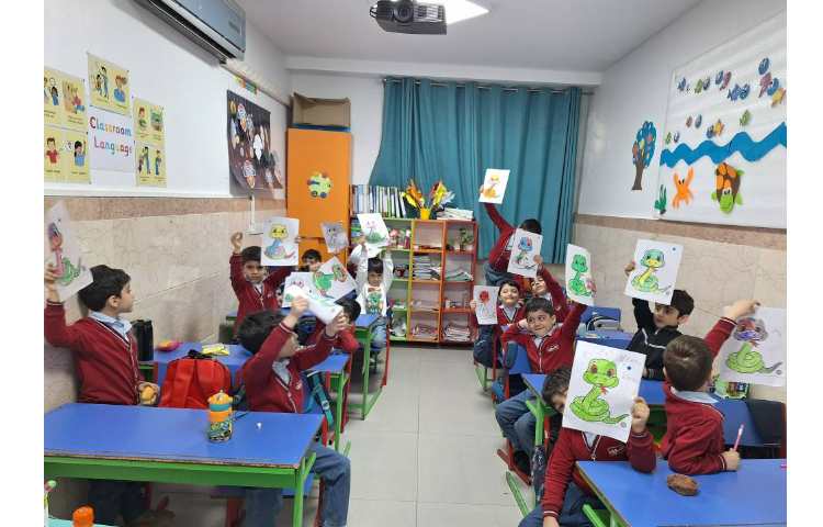 نقاشی مار پیش دبستان خانم محتوی 3