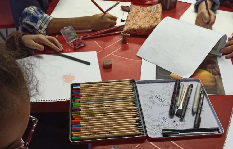 نقاشی مدادرنگی پایه ششم 6