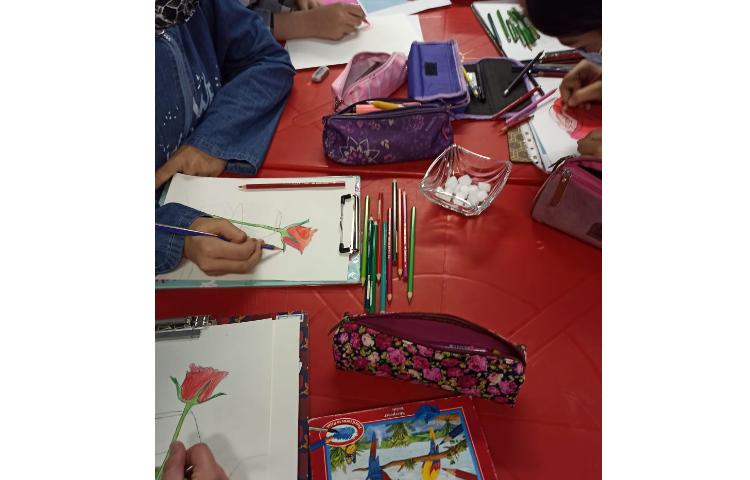 نقاشی مدادرنگی پایه ششم 7